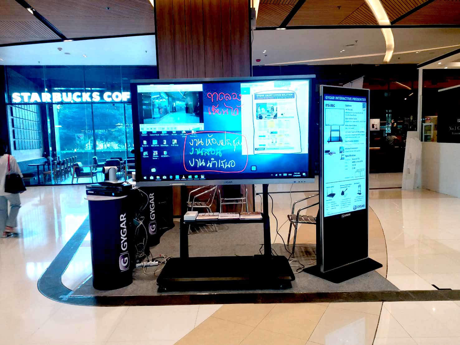GYGAR เปิดบูธโชว์นวัตกรรมอัจฉริยะ ณ ตึก CW Tower 1