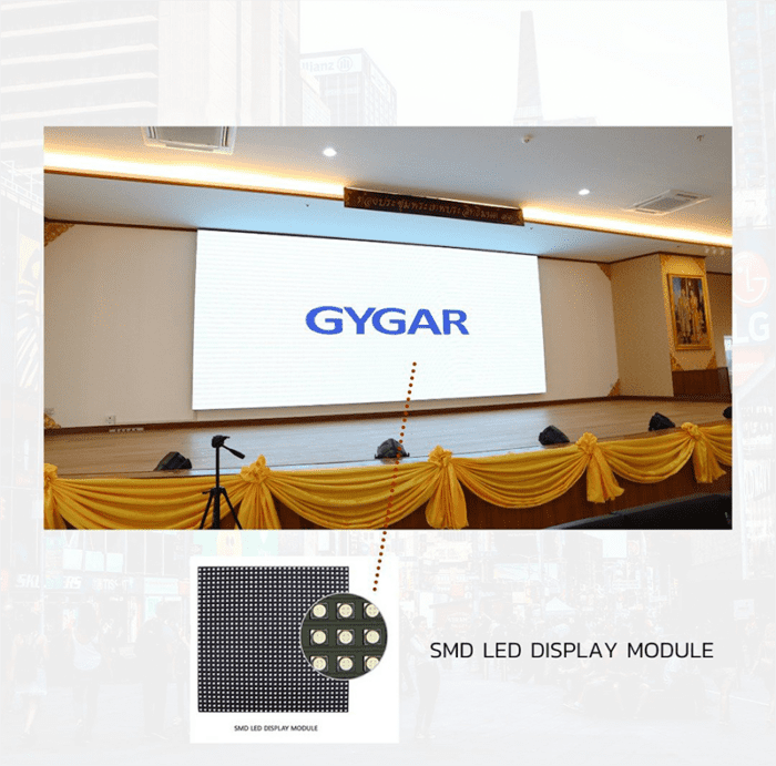 LED Wall GYGAR LED P3.91 ขนาด 6 ตรม. 1