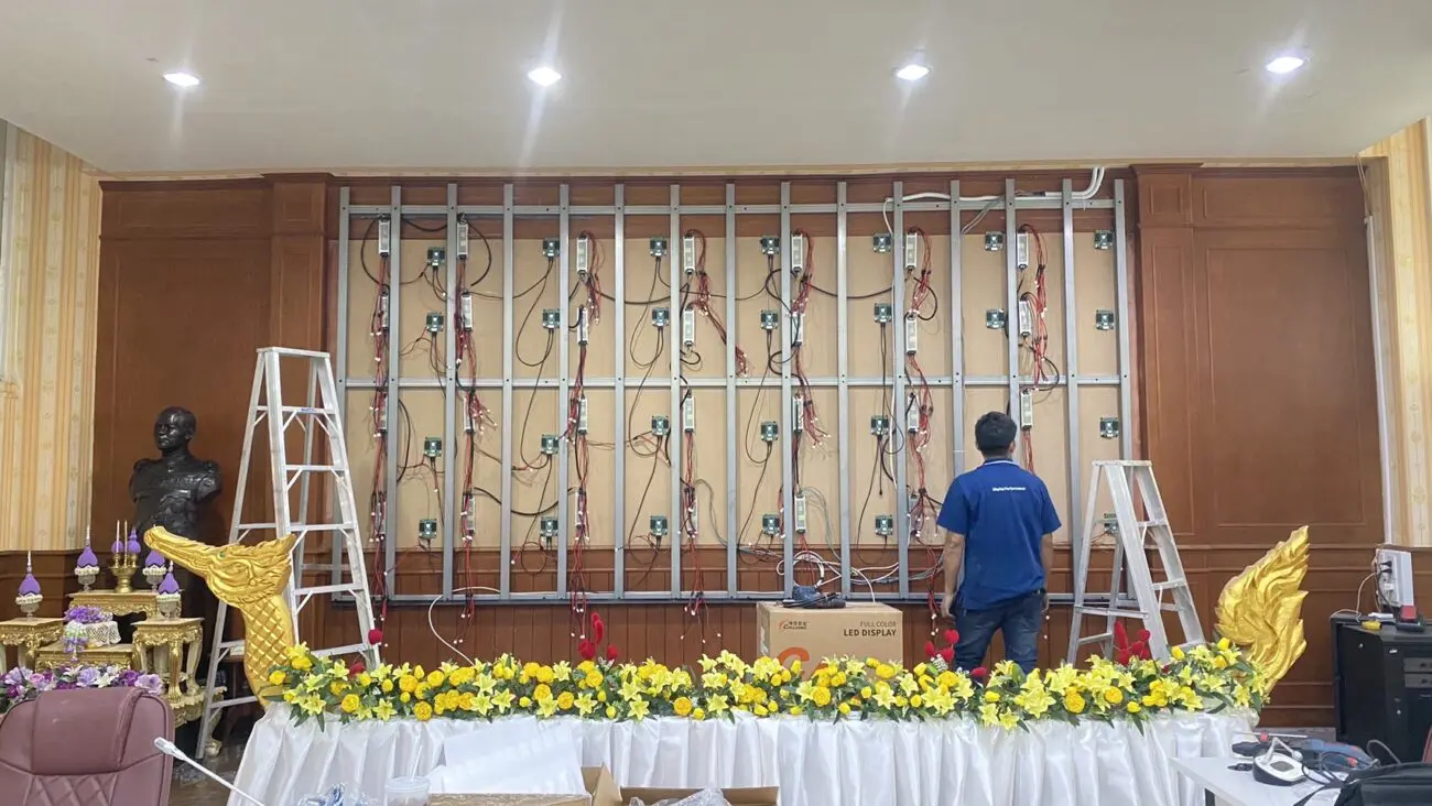ส่งมอบงานติดตั้ง Led Wall Indoor M4 3