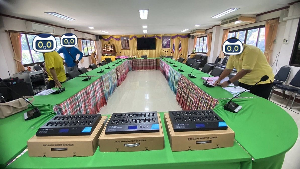 ส่งมอบชุดไมค์ประชุมพร้อมชุดเครื่องเสียง 1
