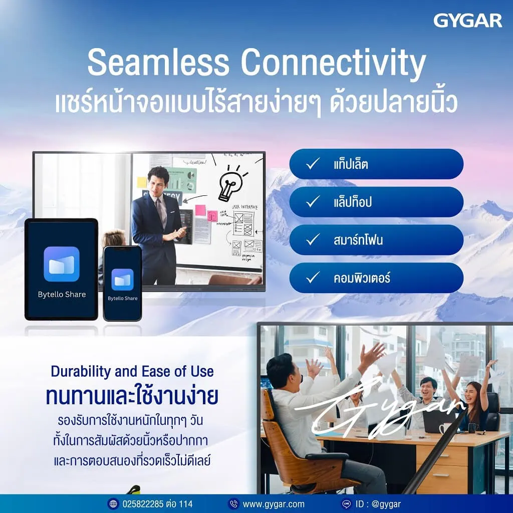Interactive Presenter GYGAR เทคโนโลยีที่เปลี่ยนการแตะ “เป็นพลังแห่งการสร้างสรรค์” 4
