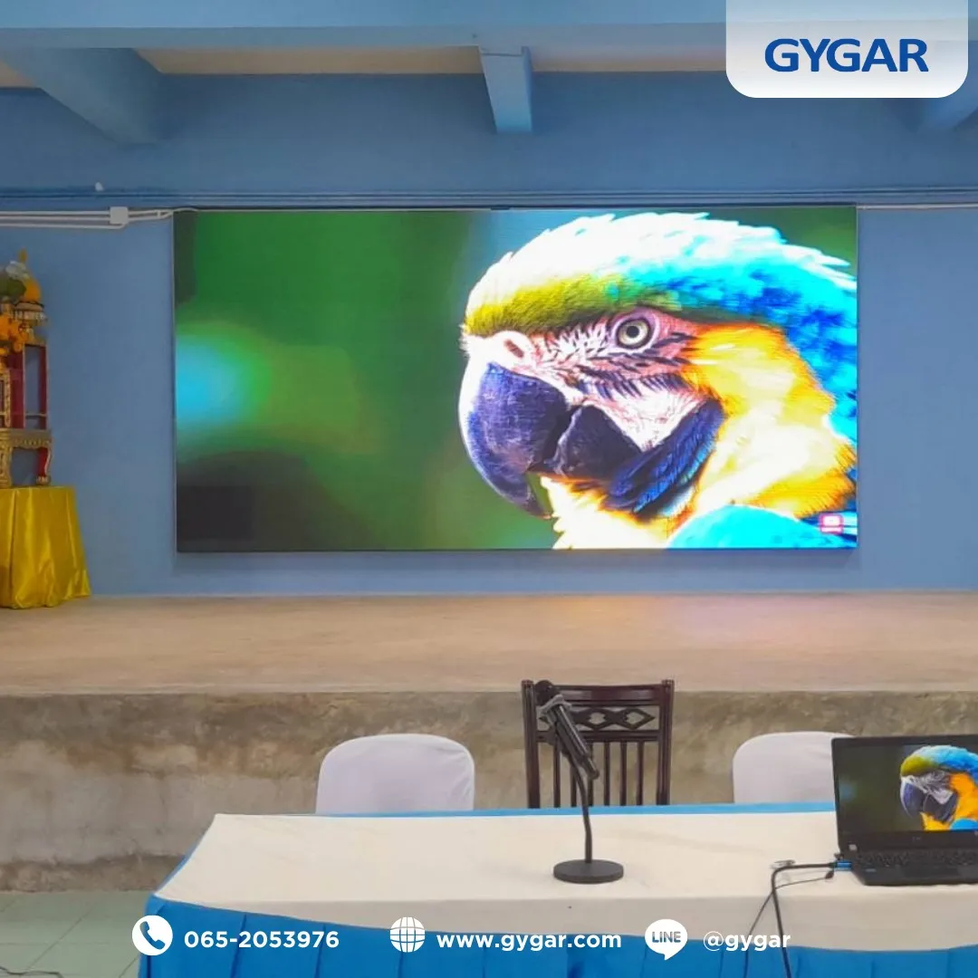 Installed LED DISPLAY M4-Series size 4.16 × 2.08 meters at Bahn Rim Tai School, Chiang Mai 2