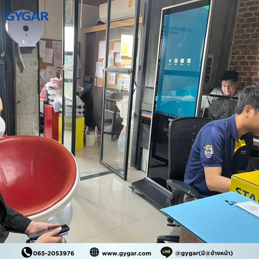 Digital Signage GYGAR 43” ป้ายโฆษณาดิจิทัลสุดล้ำ ที่ช่วยให้ธุรกิจของคุณโดดเด่น ความละเอียด Full HD คมชัด สีสันสดใส เห็นชัดทุกมุมมอง 2