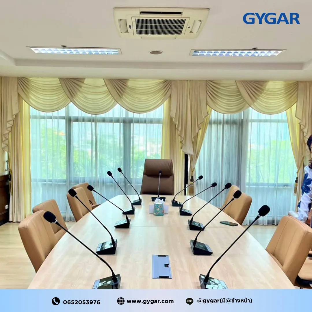 ส่งมอบ & ติดตั้งครบชุด! ไมค์ประชุมไร้สาย GYGAR GW250  5