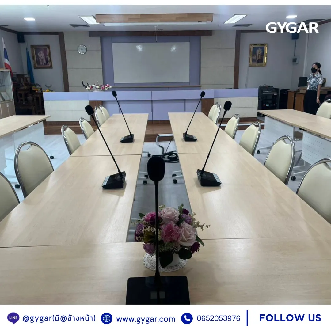 ติดตั้งไมค์ประชุมไร้สาย GW250 ที่โรงพยาบาลกรุงไทย 1