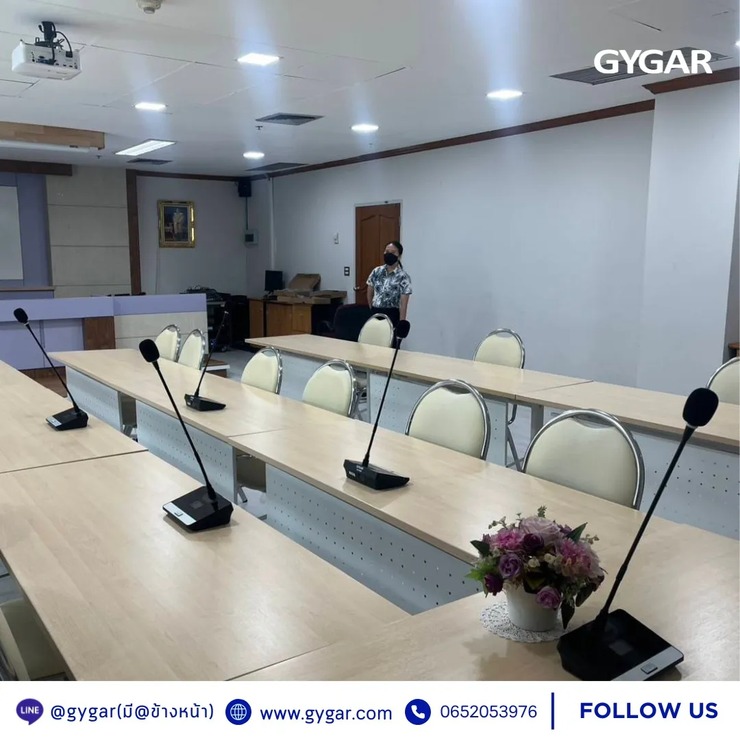 ติดตั้งไมค์ประชุมไร้สาย GW250 ที่โรงพยาบาลกรุงไทย 2