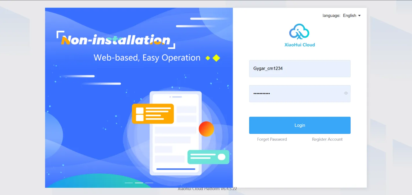 ขั้นตอนการเข้าสู่ระบบ Cloud เพื่อใช้งาน S/W Version 2 ผ่านเว็บไซต์